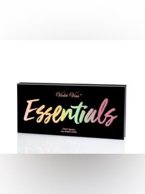 Violet Voss Essentials Pro Series Eyeshadow Palette - Black with Multicolor Logo